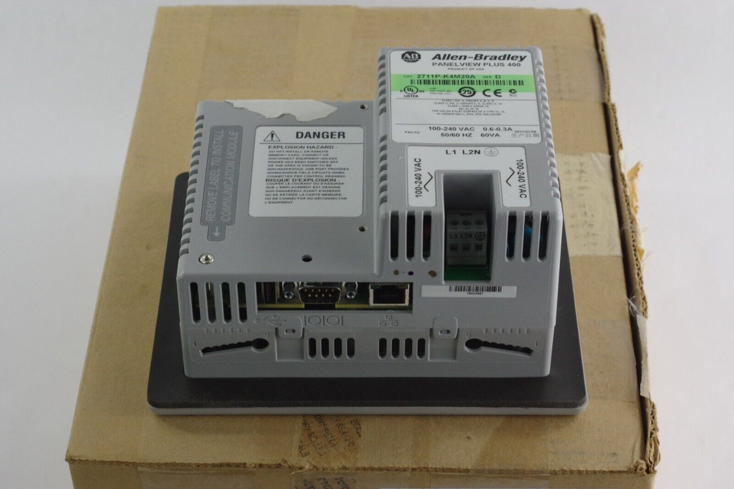 Allen Bradley 2711P-K4M20A Ser D Panelview Plus 400 - Open Box