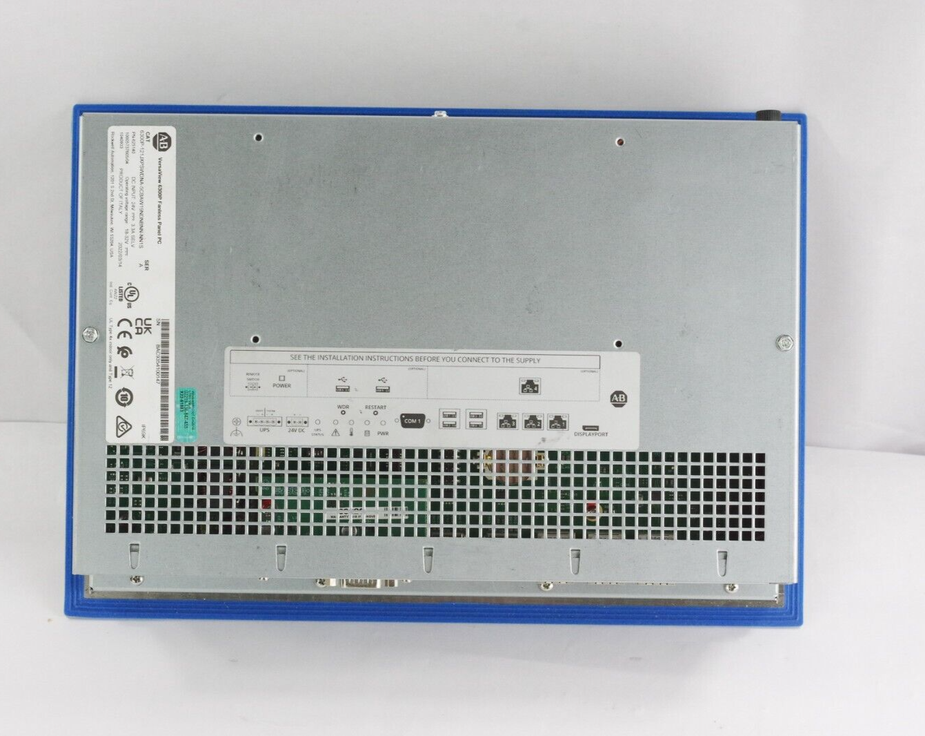Allen Bradley VersaView 6300P-121JXPSWDNA-5CBAW19NDNBNN-NN1S Ser A Fanless PC