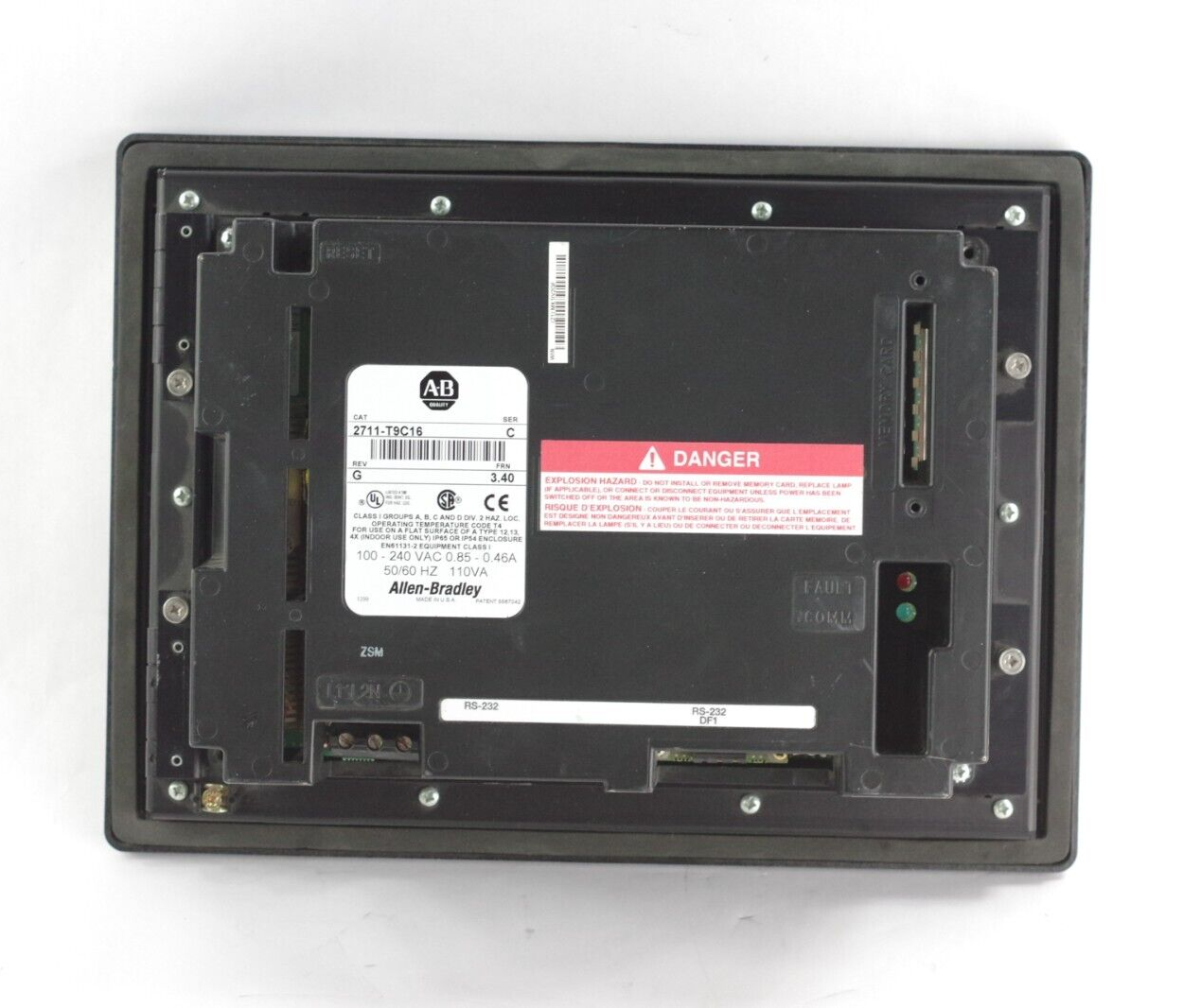 Allen Bradley 2711-T9C16 Ser C Rev G FRN 3.40 PanelView 900 Color Touch