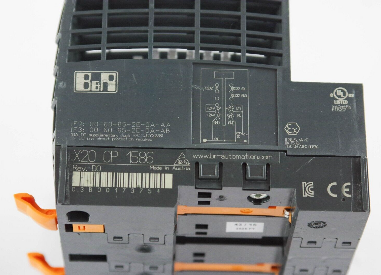 B&R Automation X20 CP 1586 / X20CP1586 / X20-CP-1586 CPU Module
