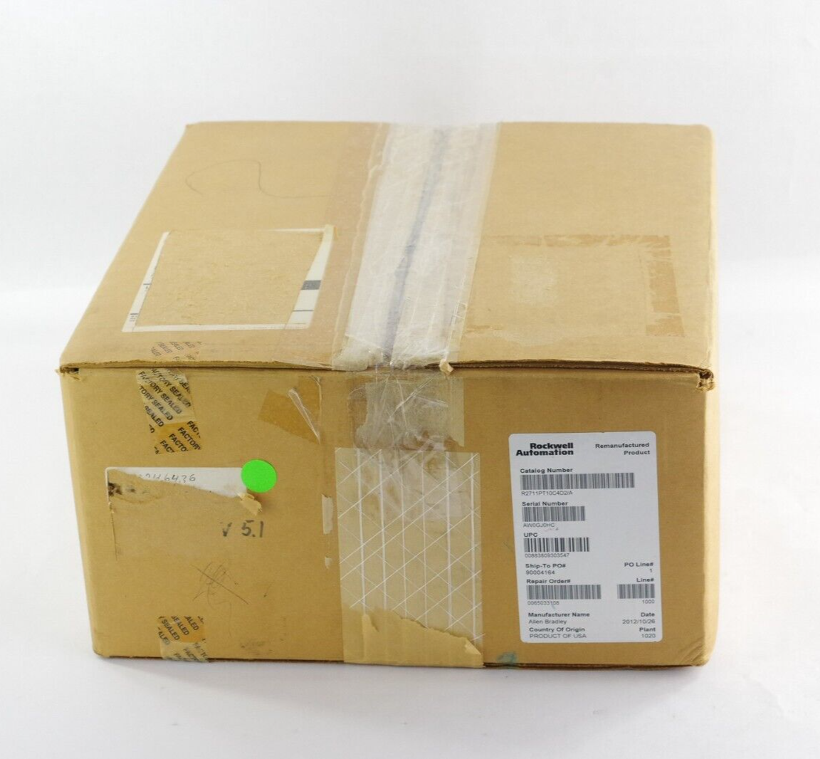 Allen Bradley 2711P-T10C4D2 PanelView Plus 1000 | RDT10C /B 2711P-RP2 G AB Reman
