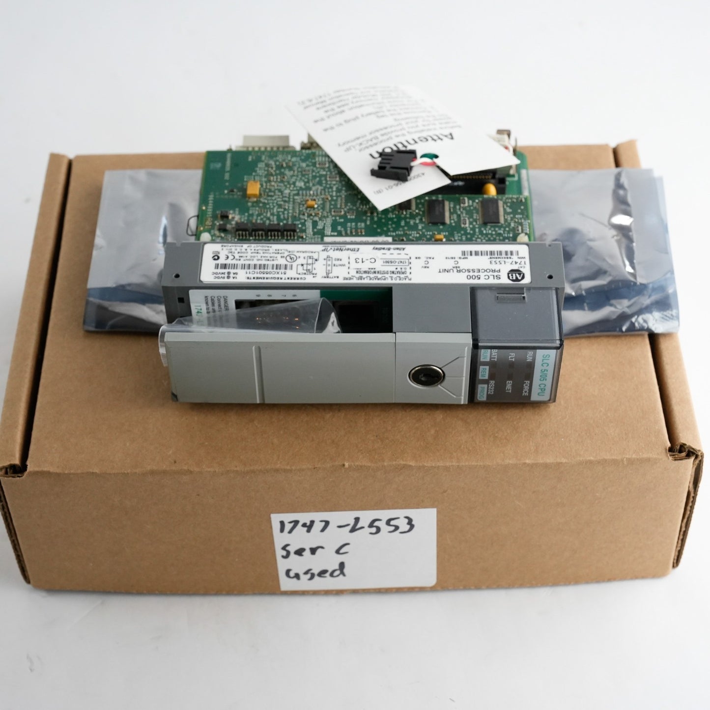 Allen Bradley 1747-L553 /C Rev C C-13 SLC500 PLC Processor 5/05 Controller