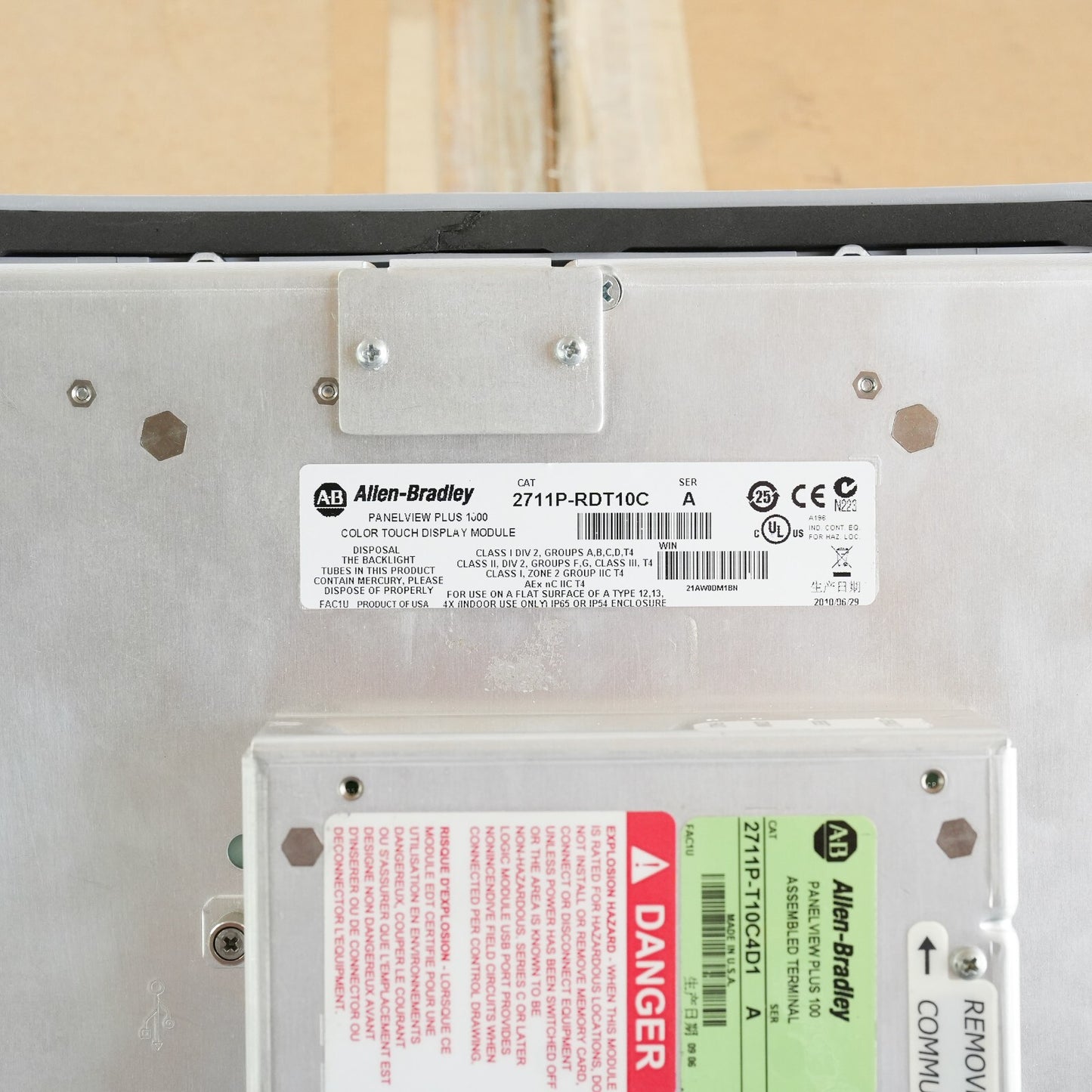 Allen Bradley 2711P-T10C4D1 /A PanelView Plus 1000 2711p-RP1 /F 2711P-RDT10C A
