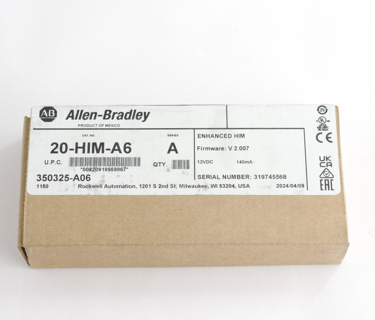 Allen Bradley 20-HIM-A6 Ser A Powerflex Module - Sealed Surplus