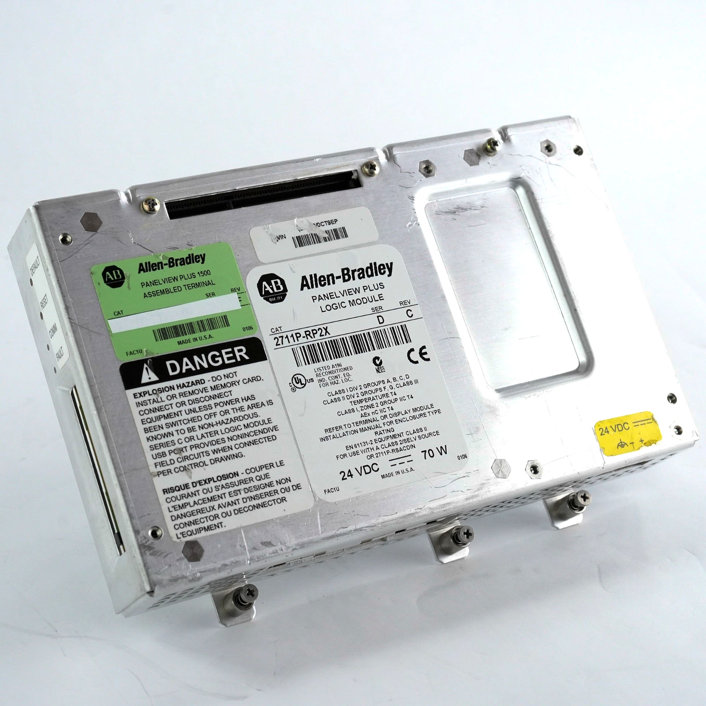 Allen Bradley 2711P-RP2X Ser D Rev C Panelview Plus Logic Module 2711PRP2X