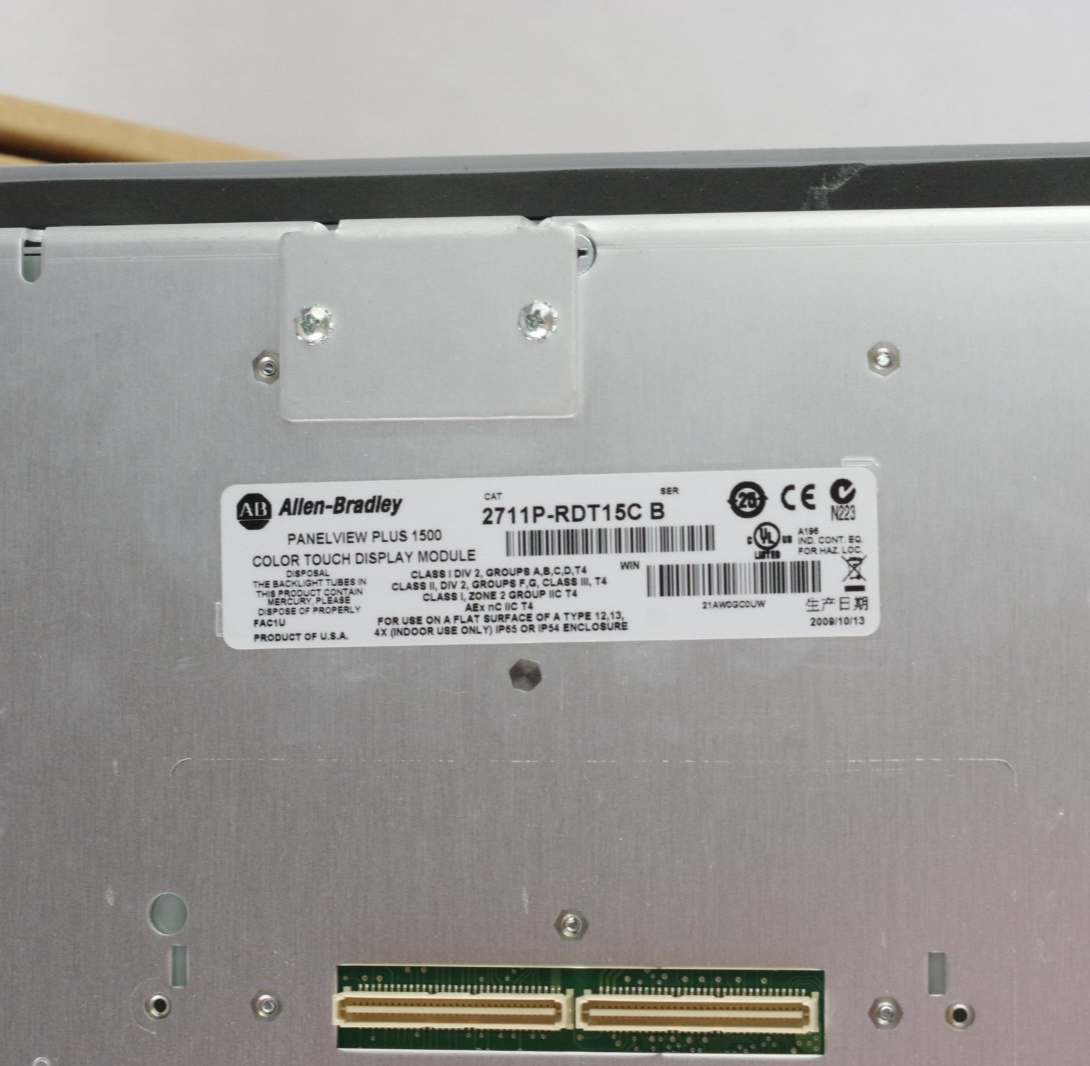 Allen Bradley 2711P-RDT15C /B PanelView Plus 1500 Display Module 15" Color/Touch