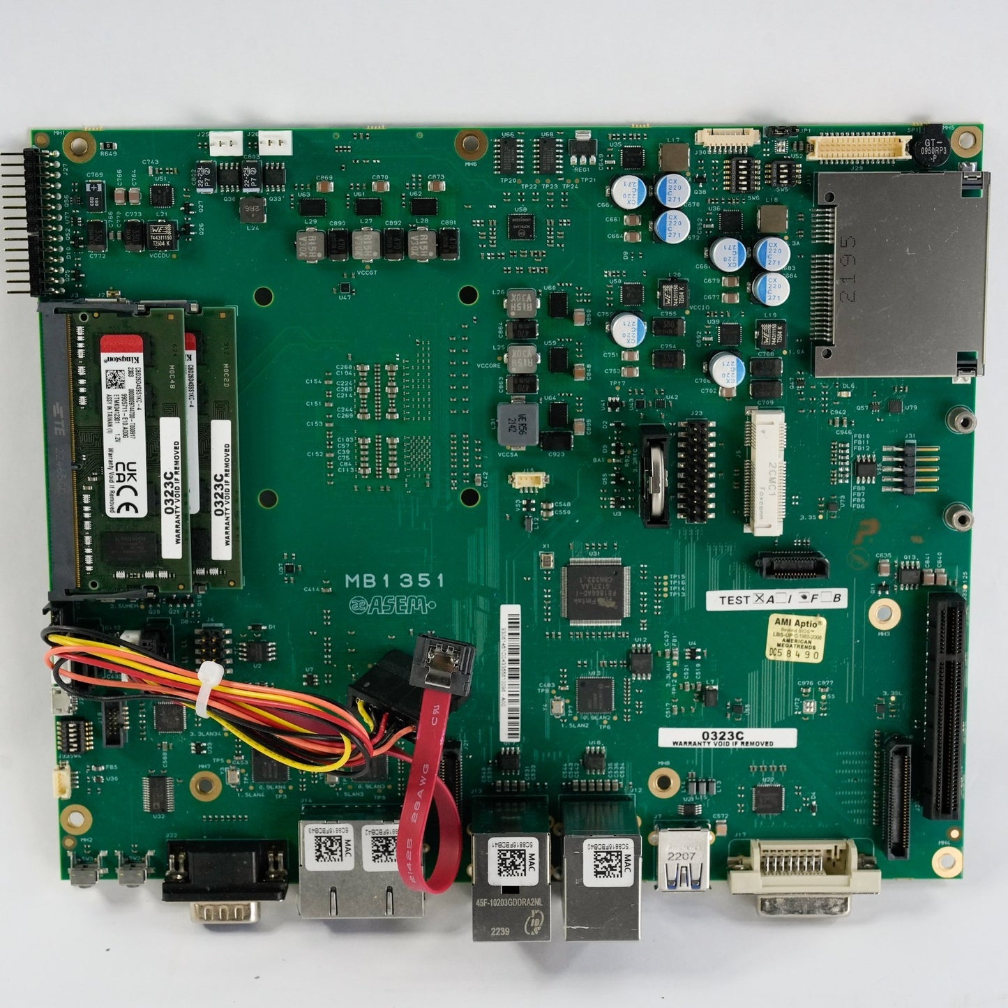 Allen Bradley VersaView 6300P MB1351 PC Board w/ RAM 175 E204460