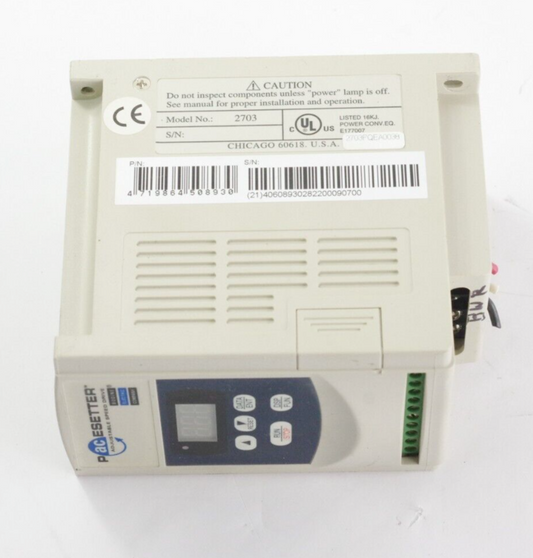 Bodine PaceSetter 2703 Adjustable Speed Drive