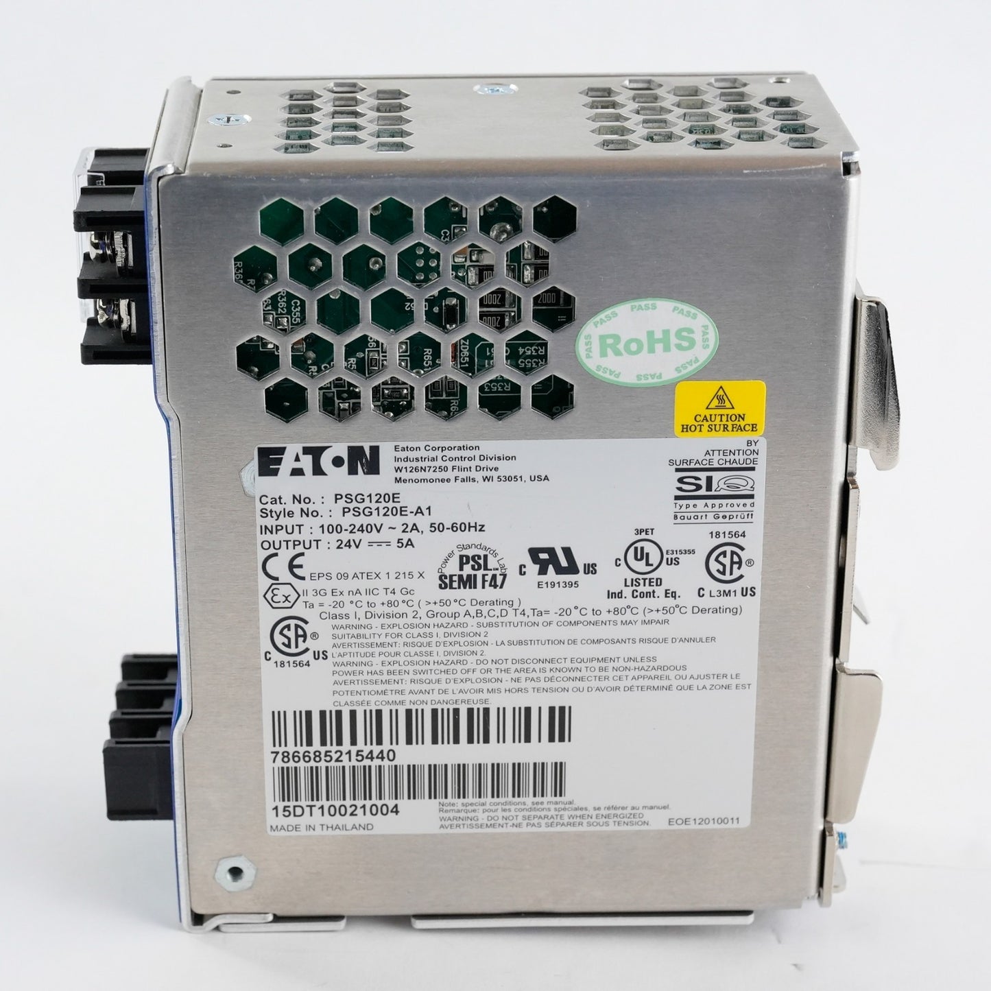 Eaton PSG120E 100-240V 2A Power Supply 24V 5A PSG120E-A1