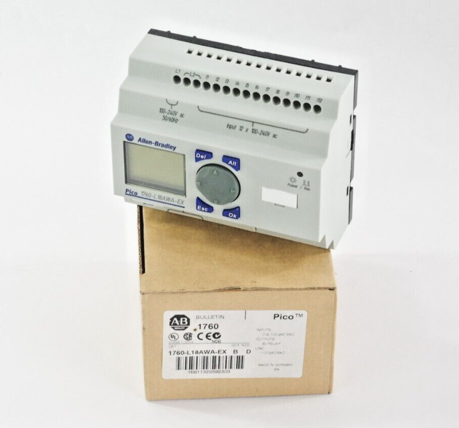 Allen Bradley 1760-L18AWA-EX Ser B Programmable Controller Module - Open Box