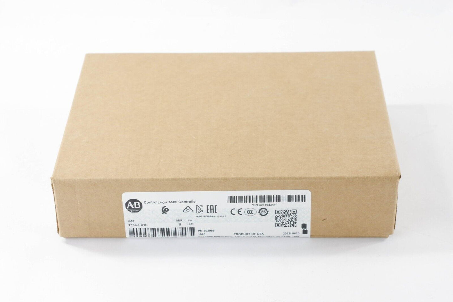 Allen-Bradley 1756-L81E /B ControlLogix Processor - New Surplus (Sealed)