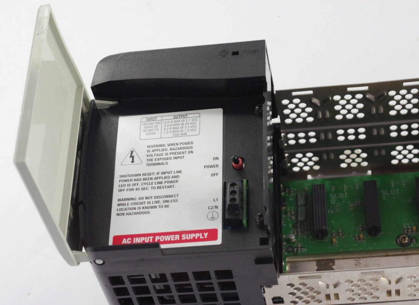 Allen Bradley 1756-A13/B Ser B 13-Slot ControlLogix Chassis + 1756-PA72/B PS
