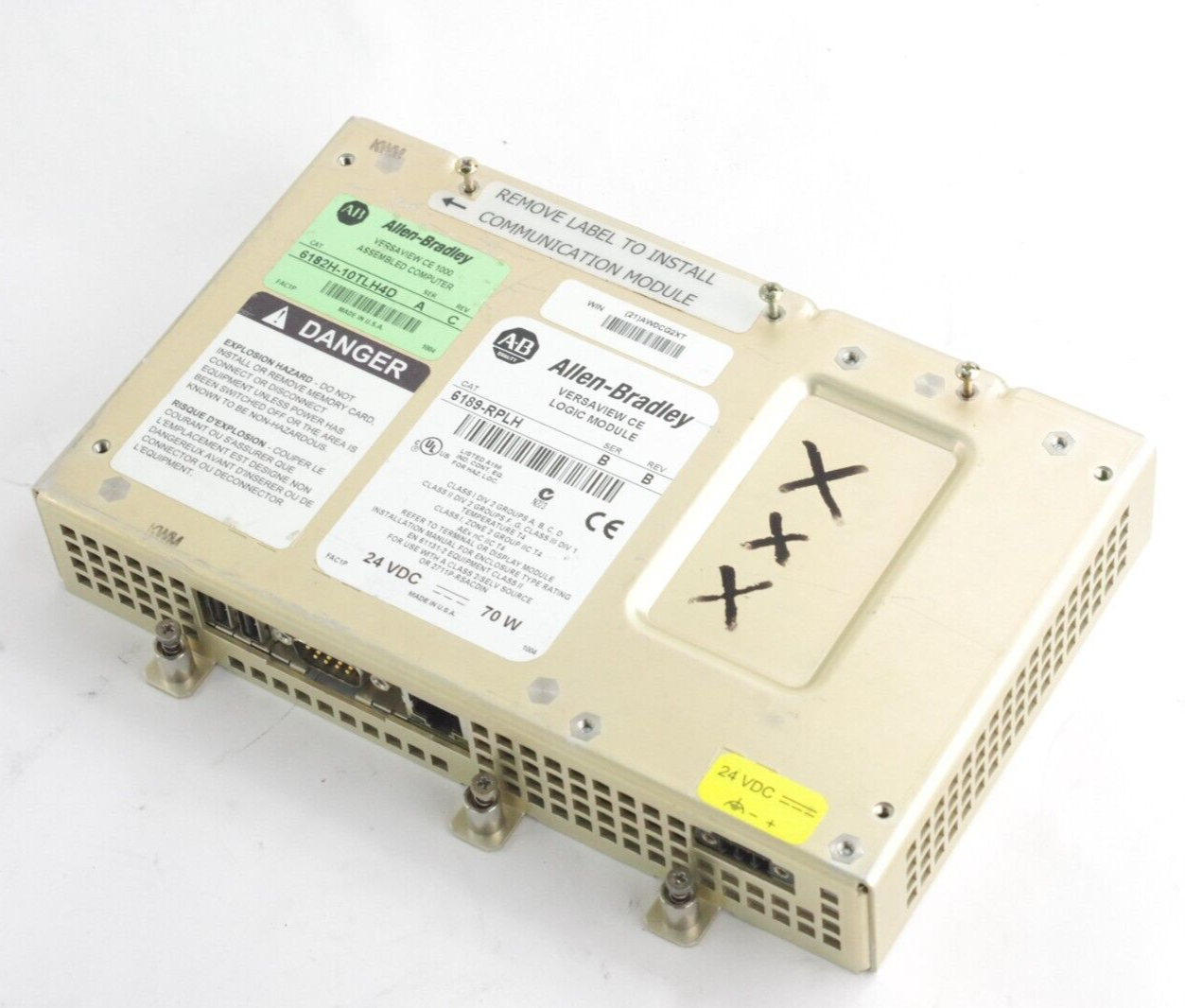 Allen Bradley 6189-RPLH Ser B Rev B 24VDC Logic Module - For Parts + 6189-RW3