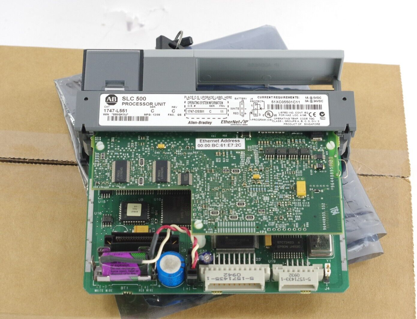 Allen Bradley 1747-L551 SER C Rev C SLC500 Processor Unit (Genuine AB) - Refurb