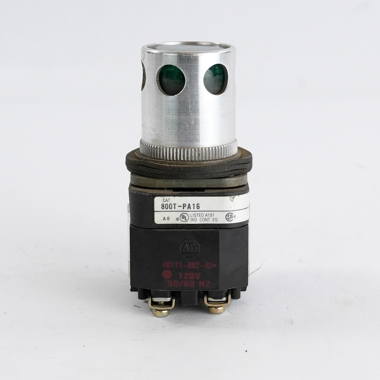 Allen Bradley 800T-PA16 /T Push Button Green 120VAC 50/60Hz 800TPA16