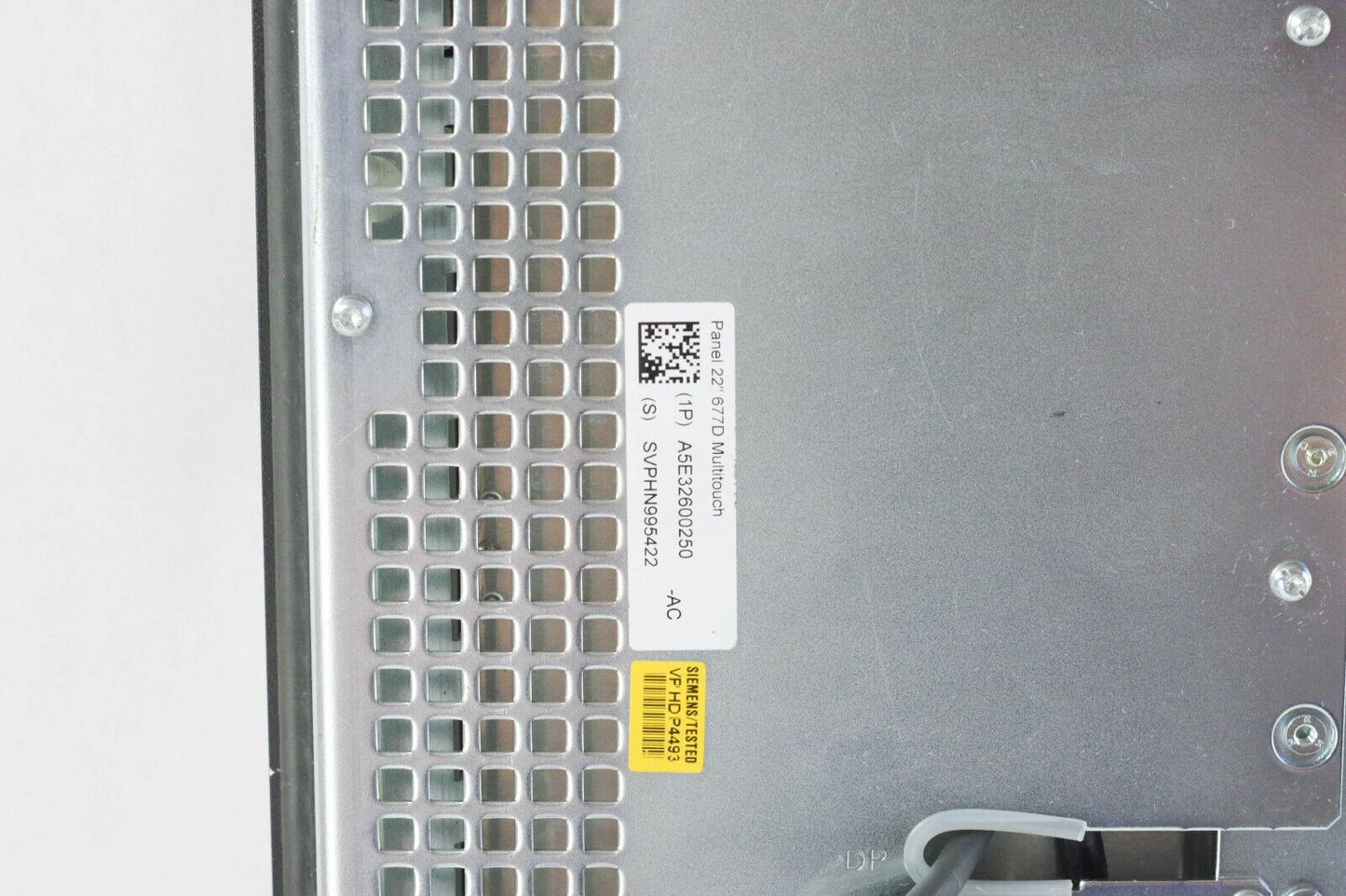 Siemens Panel 22" 677D Multitouch Display A5E32600250