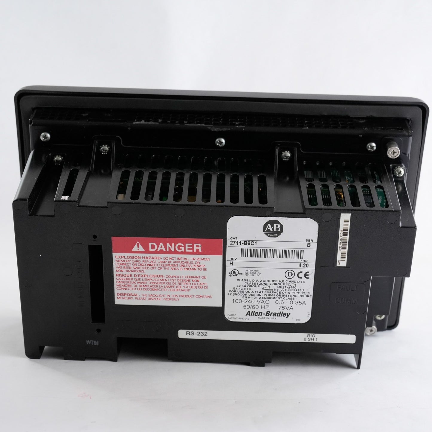 Allen Bradley 2711-B6C1 Panelview 600 Ser B Rev H - Refurbished