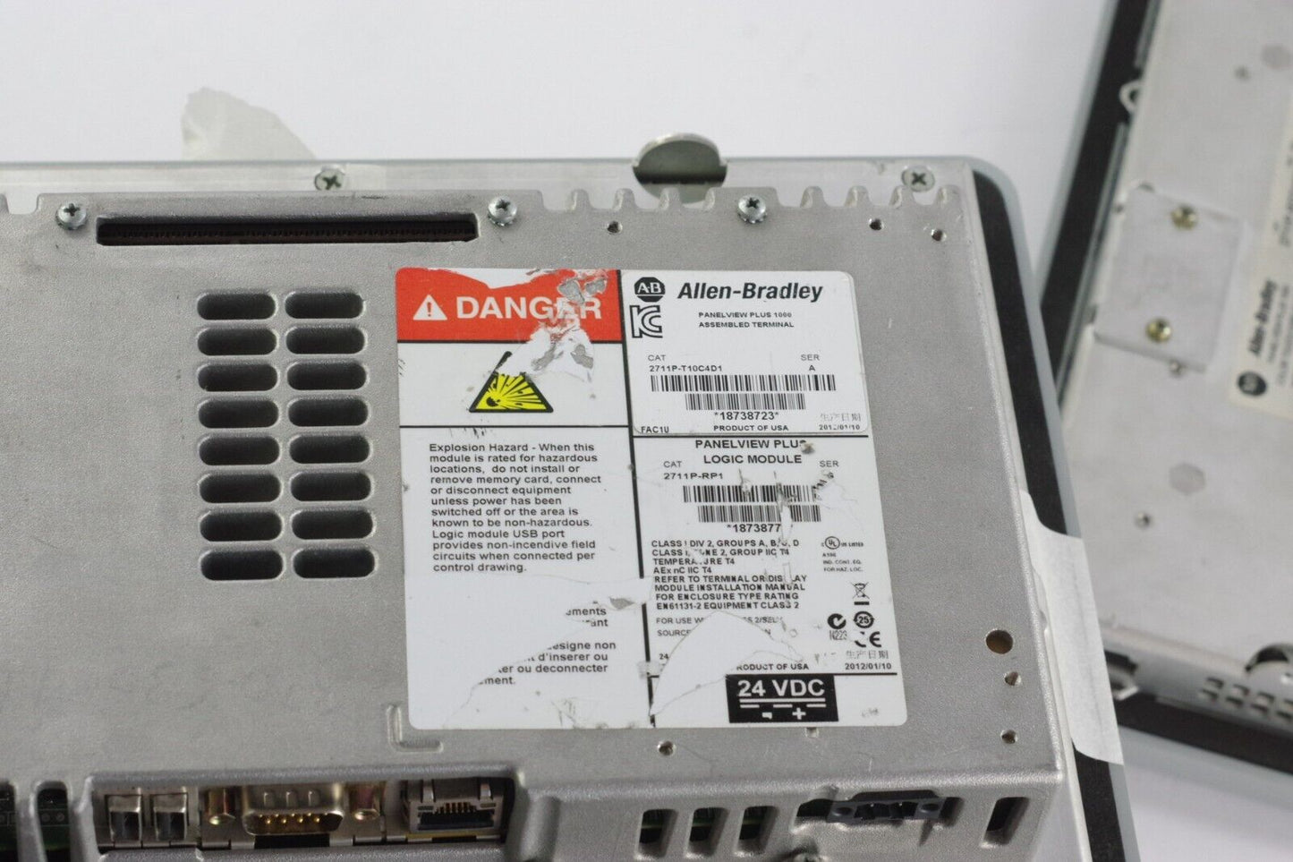 Allen Bradley 2711P-T10C4D1/A PanelView 1000 + 2711P-RP1/E RDT10C - New Overlay