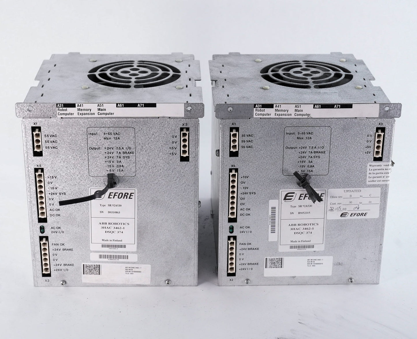 ABB Robotics 3HAC 3462-1 EFORE SR 92A530 Power Supply 3HAC34621