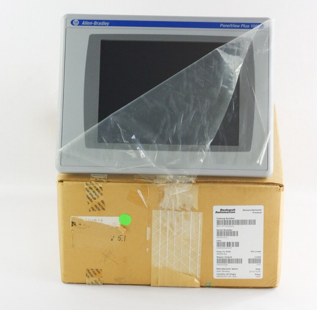 Allen Bradley 2711P-T10C4D2 PanelView Plus 1000 | RDT10C /B 2711P-RP2 G AB Reman