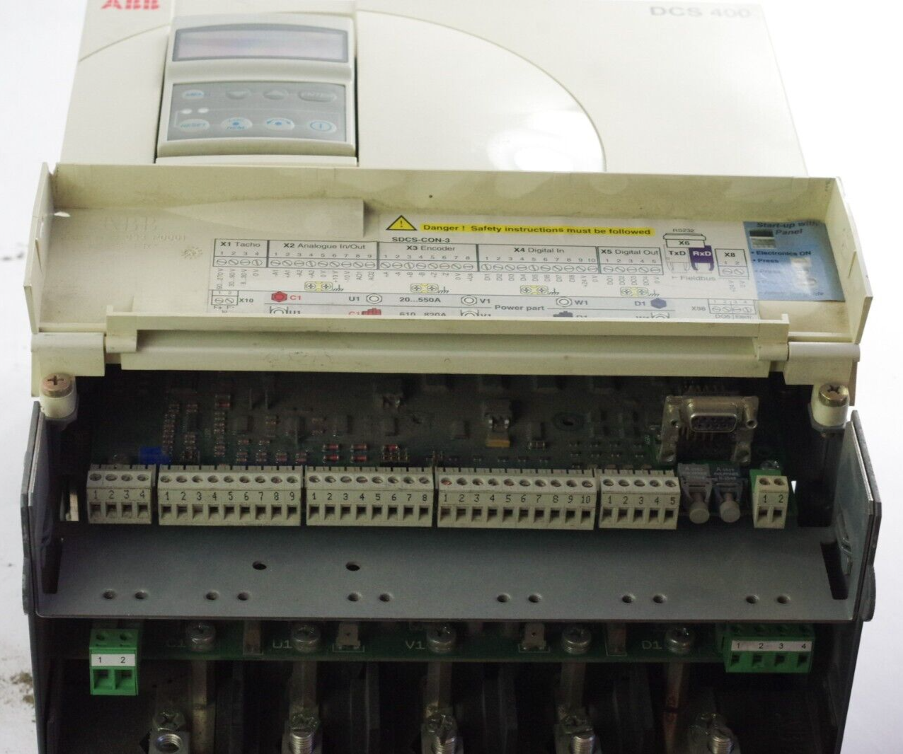 ABB DCS402.0100 REV.A.1 DC Drive DCS400 82-100 AMP 230-500 DCS4020100