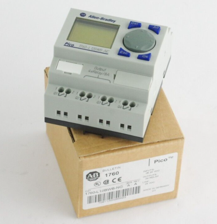 Allen Bradley 1760-L12BWB-NC /A Pico Controller 8 Digital Inputs 4 Relay 24V DC