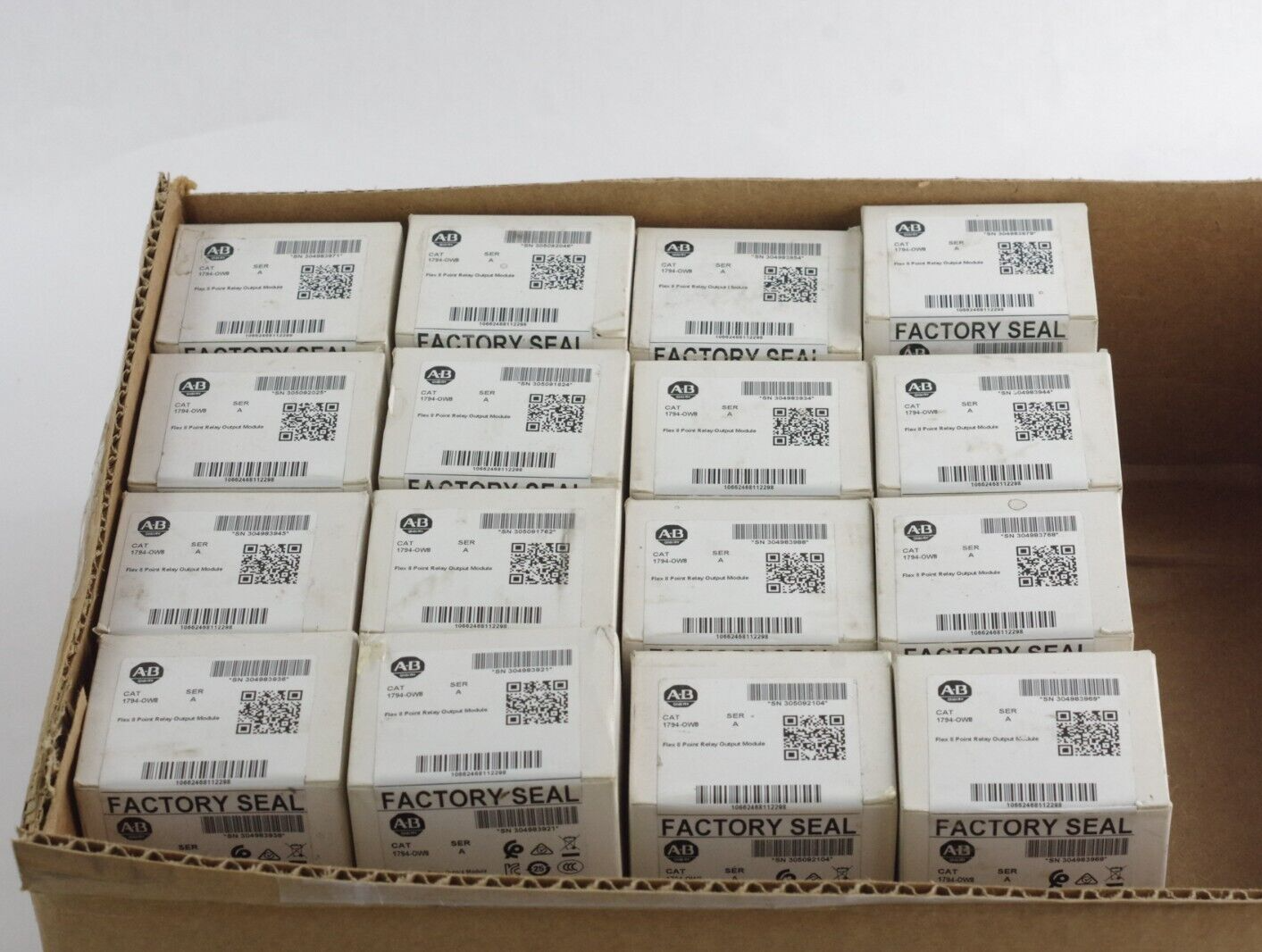Allen Bradley 1794-OW8 Ser A Flex 8 Point Relay Output Module Sealed Surplus
