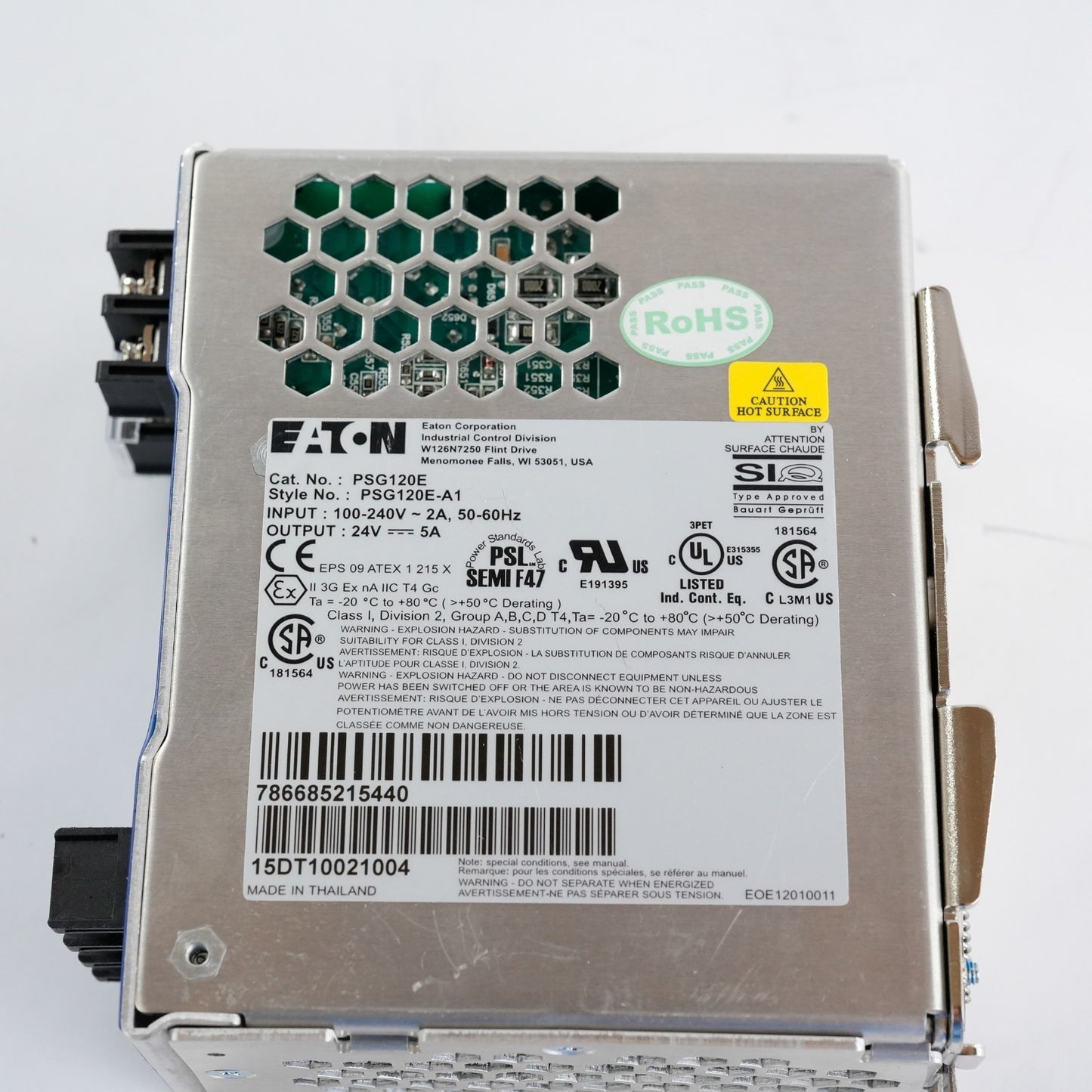 Eaton PSG120E 100-240V 2A Power Supply 24V 5A PSG120E-A1
