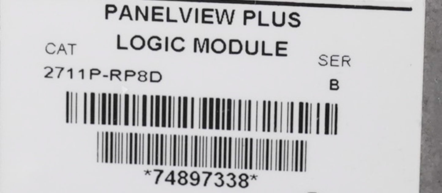 Allen Bradley 2711P-K15C4D8 /A PanelView Plus 1500 RDK15C Display + RP8D/B Logic