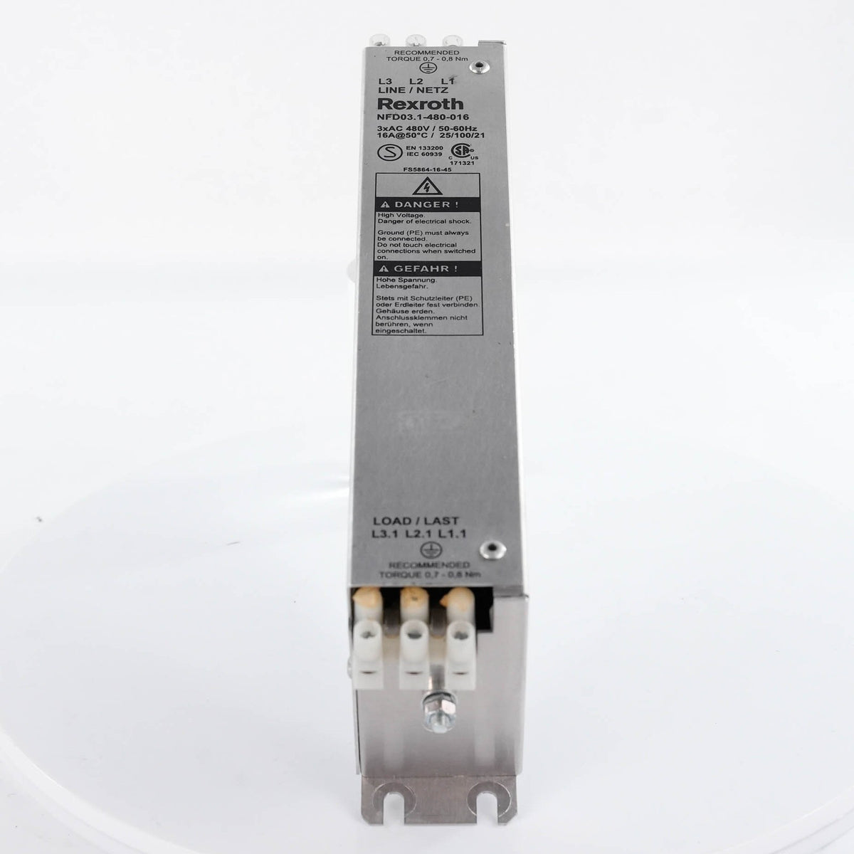 Bosch Rexroth NFD03.1-480-016 Mains Filter 480V 16A 3-Phase NFD031480016 50/60Hz