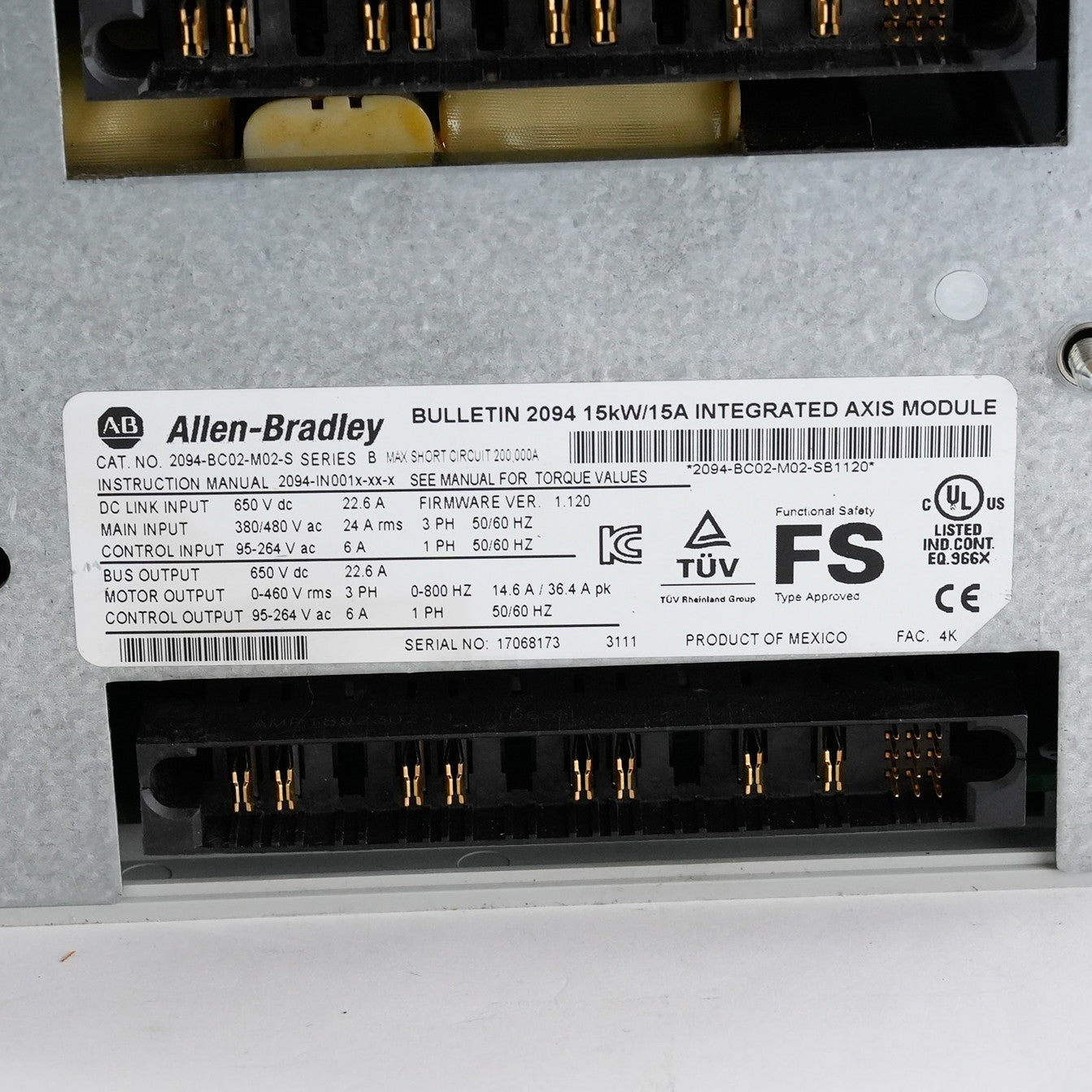 Allen Bradley 2094-BC02-M02-S /B Kinetix 6000 Integrated Axis Refurbished + WTY