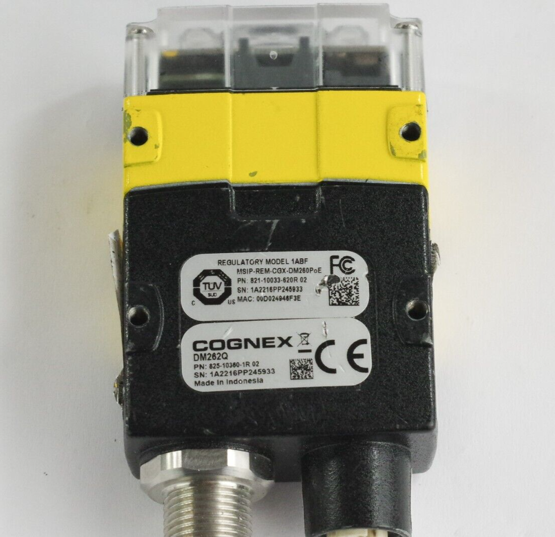 Cognex DM262Q 825-10360-1R DataMan Fixed-Mount Barcode Reader 821-10033-620R