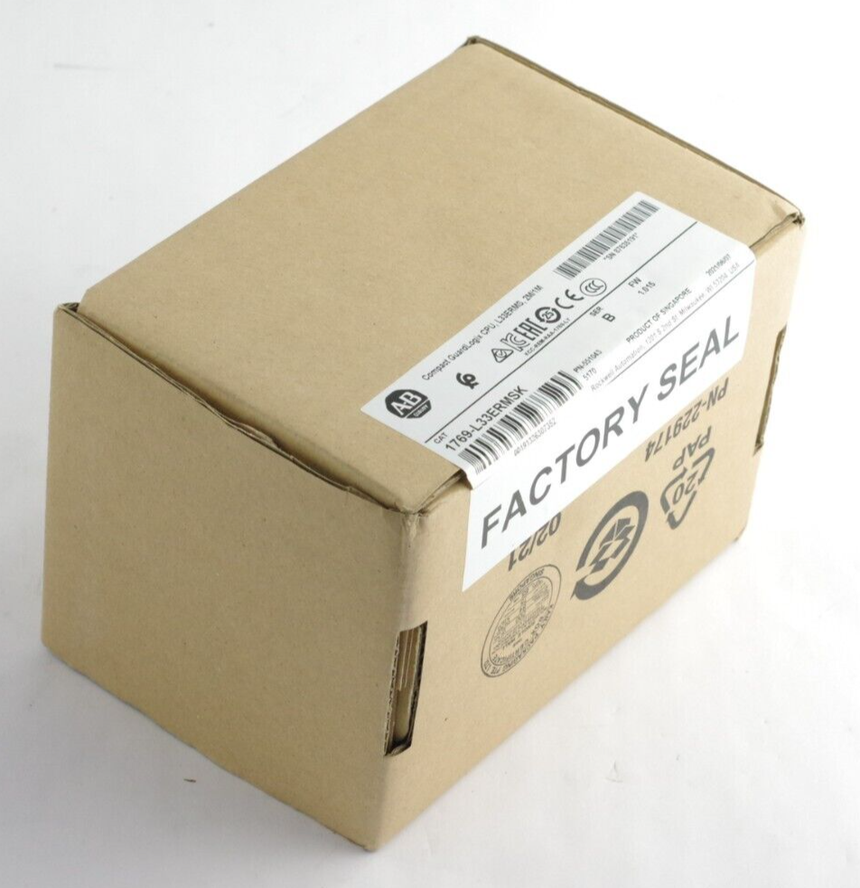Allen Bradley 1769-L33ERMSK Ser B Compact GuardLogix CPU 2M/1M Sealed Surplus
