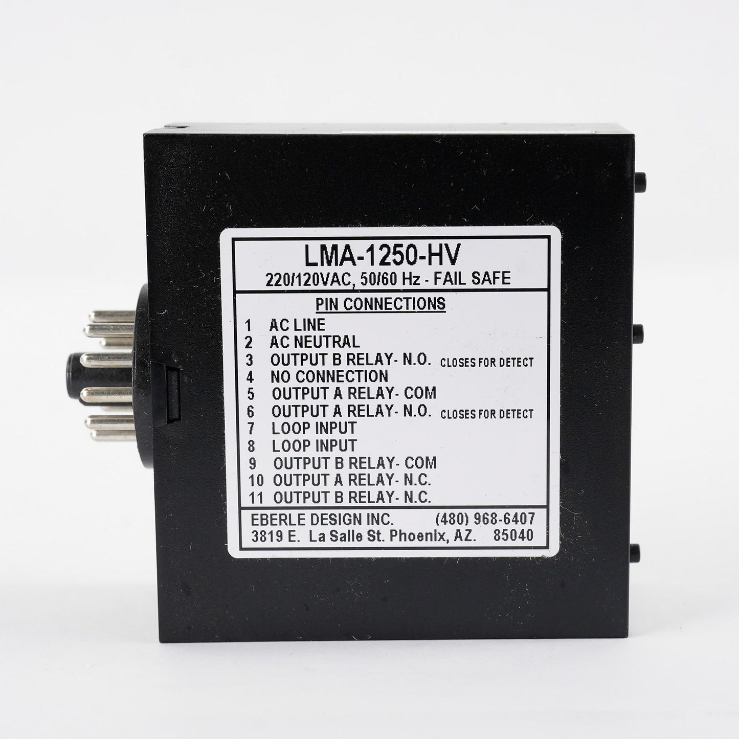 EDI LMA-1250-HV Loop Detector LMA1250HV 220/120VAC 50/60Hz Eberle Design