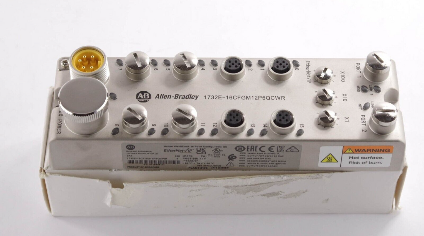 Allen Bradley 1732E-16CFGM12P5QCWR / 1732E16CFGM12P5QCWR Ser B - 16 IO Points