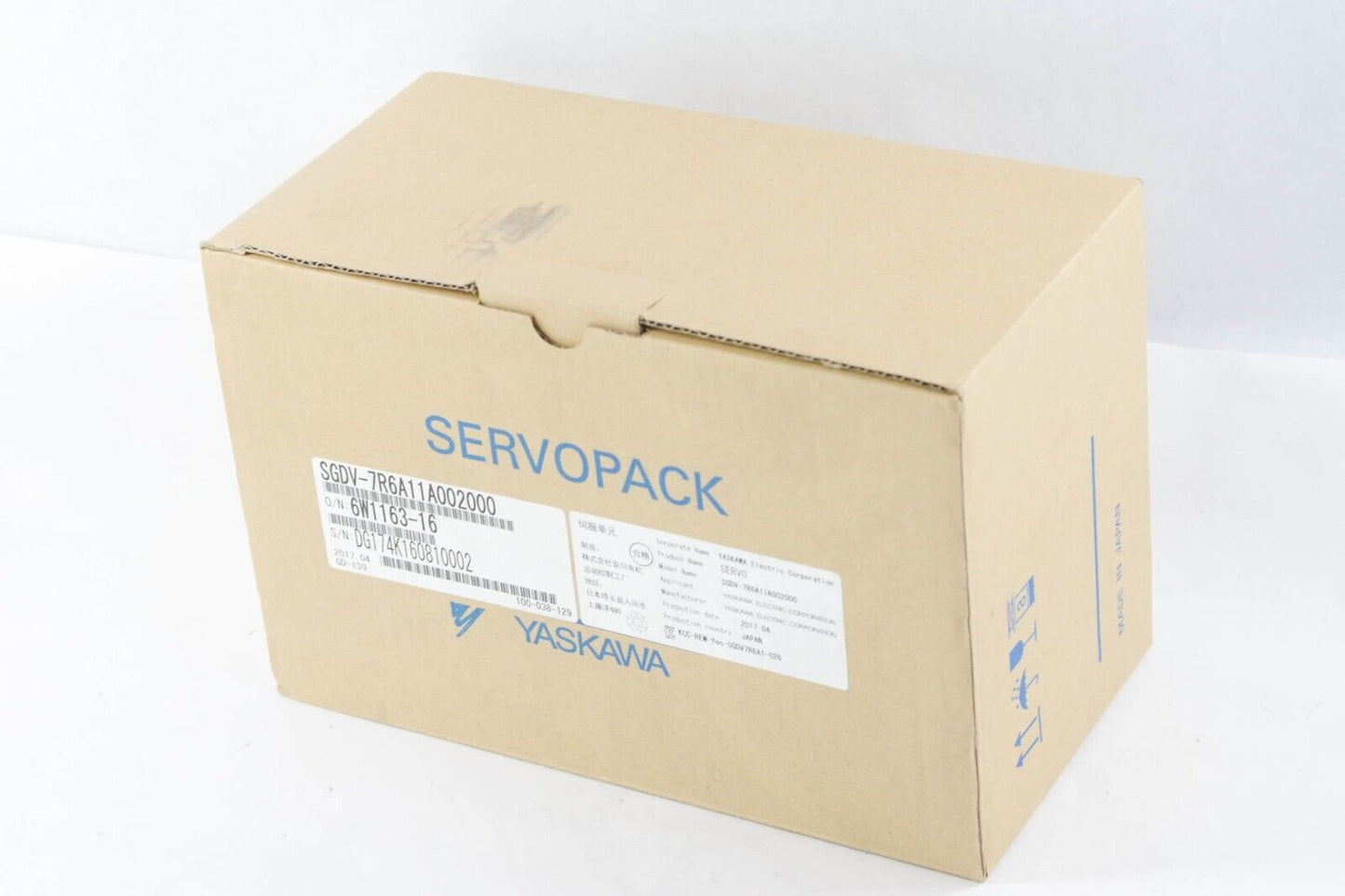YASKAWA ELECTRIC SGDV-7R6A11A002000 SERVOPACK 6W1163-16 - Open Box