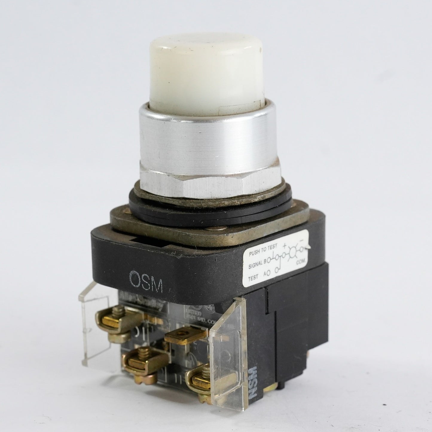 Allen Bradley 800T-PT16 /T White Pilot Light 120V 50/60Hz 800TPT16