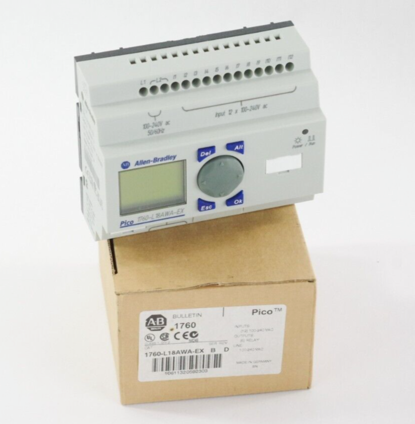 Allen Bradley 1760-L18AWA-EX Ser B Programmable Controller Module - Open Box