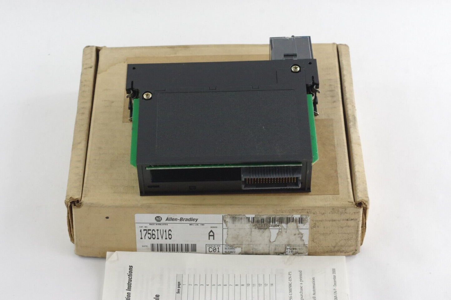 Allen Bradley 1756-IV16 Ser A C01 F/W Rev 3.2 16Point DC Input Module - Open Box
