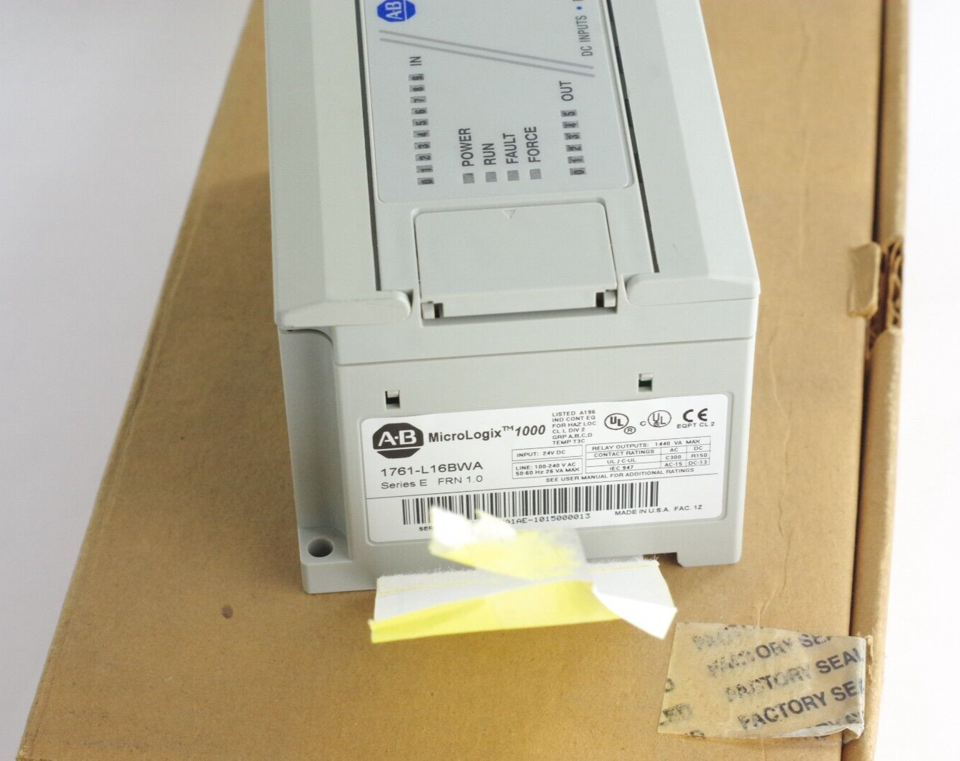Allen Bradley 1761-L16BWA Ser E FRN 1.0 24VDC Module - Open Box