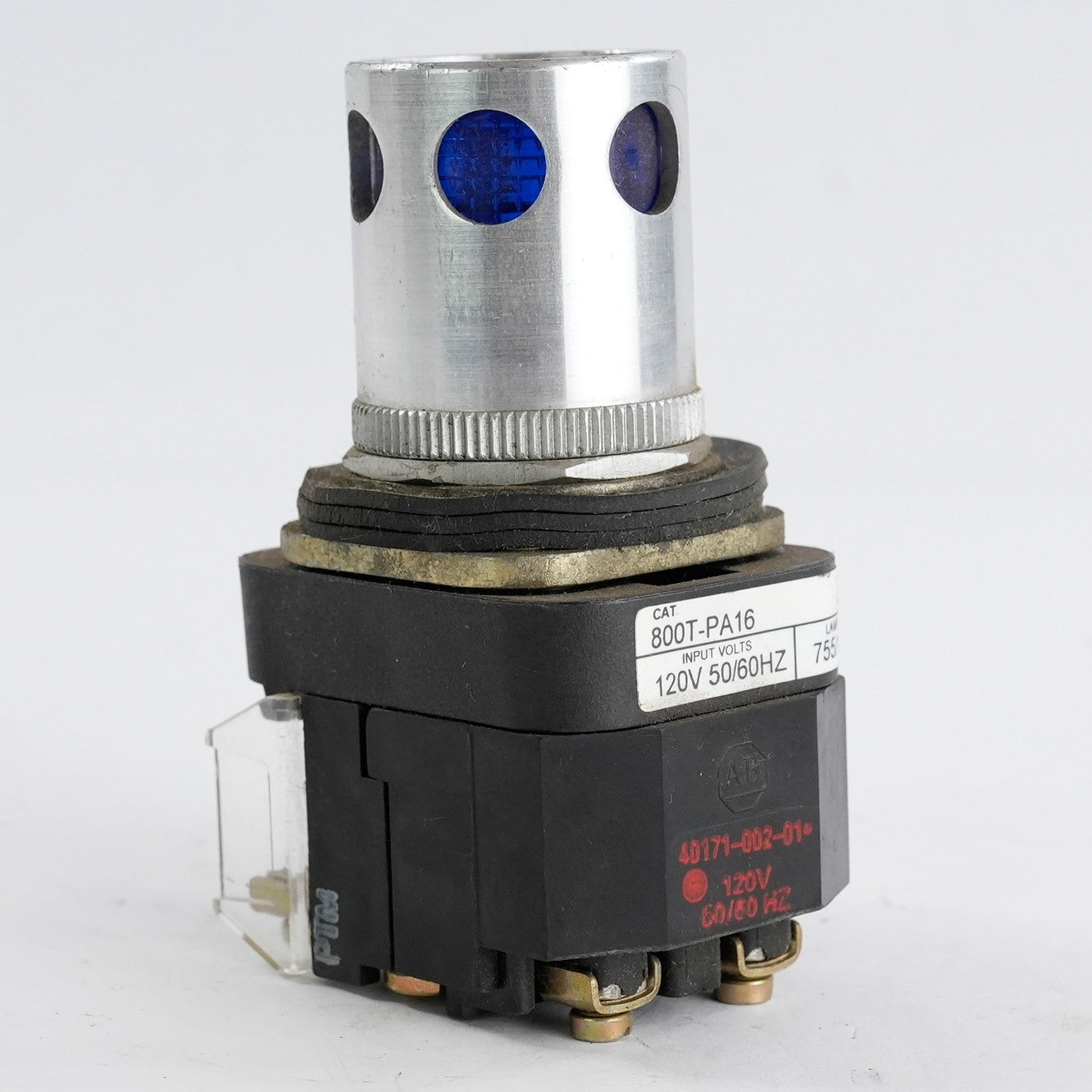 Allen Bradley 800T-PA16 /T Push Button Blue 120VAC 50/60Hz 800TPA16