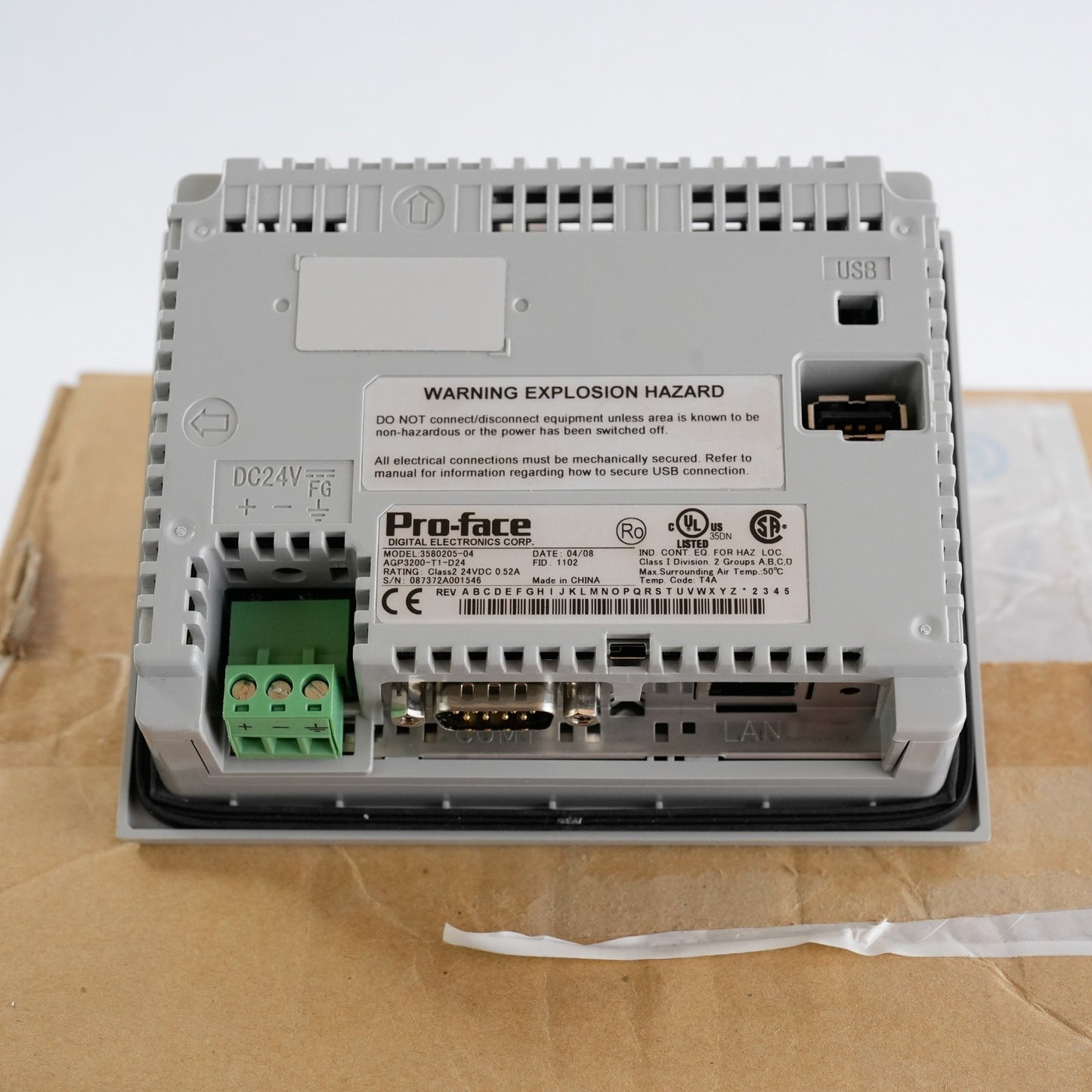 Pro-Face 3580205-04 Touchscreen Control Panel Interface AGP3200-T1-D24