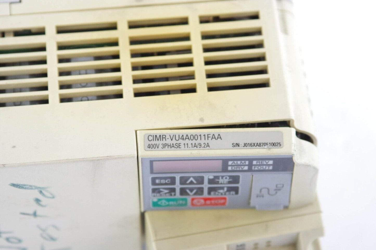Yaskawa CIMR-VU4A0011FAA / CIMRVU4A0011FAA Model V1000 - For Parts or Repair