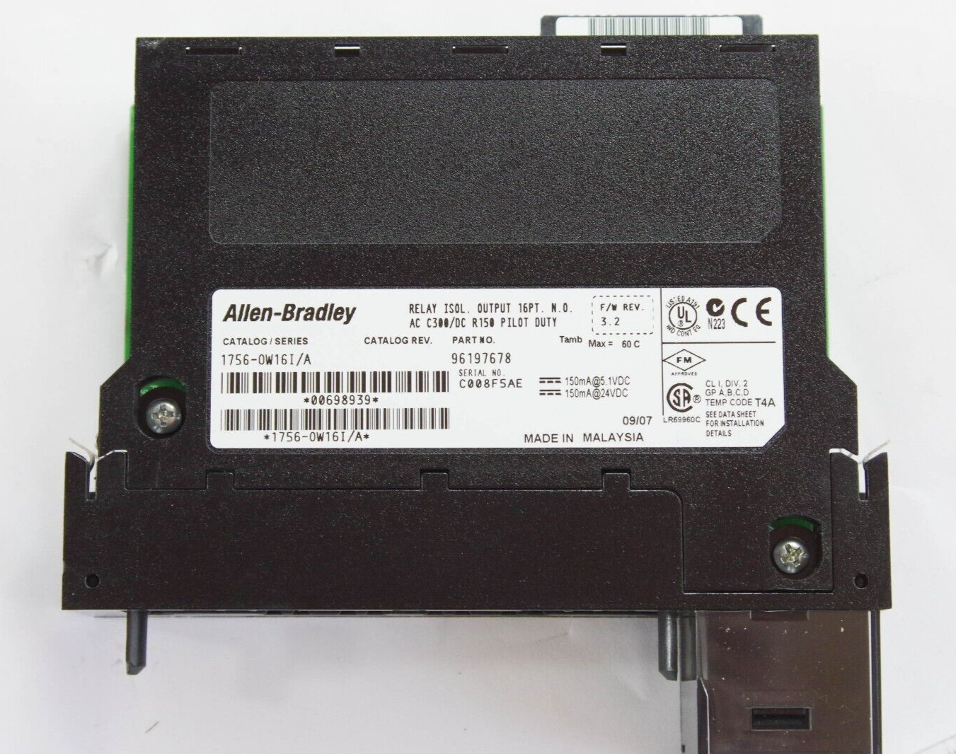 Allen-Bradley 1756-OW16I / 1756OW16I Ser A ControlLogix Digital Relay Module