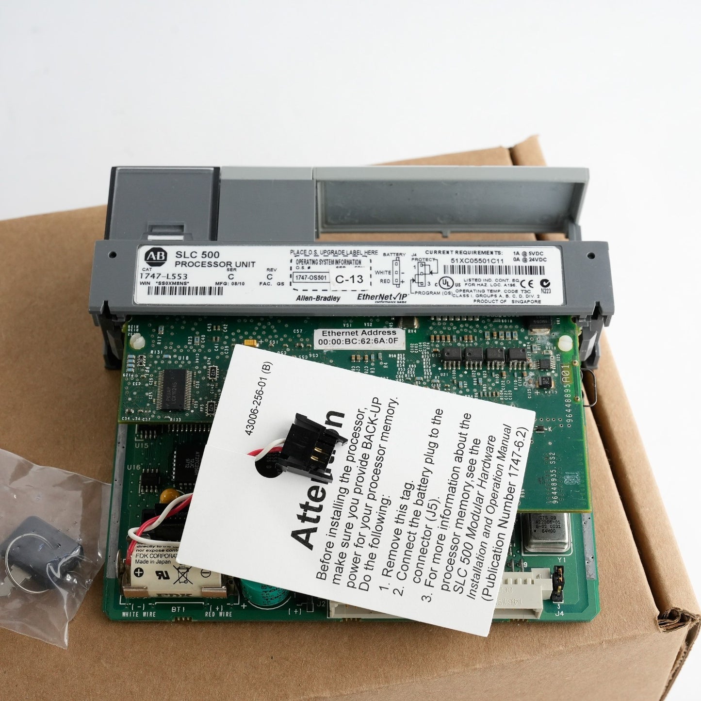 Allen Bradley 1747-L553 /C Rev C C-13 SLC500 PLC Processor 5/05 Controller