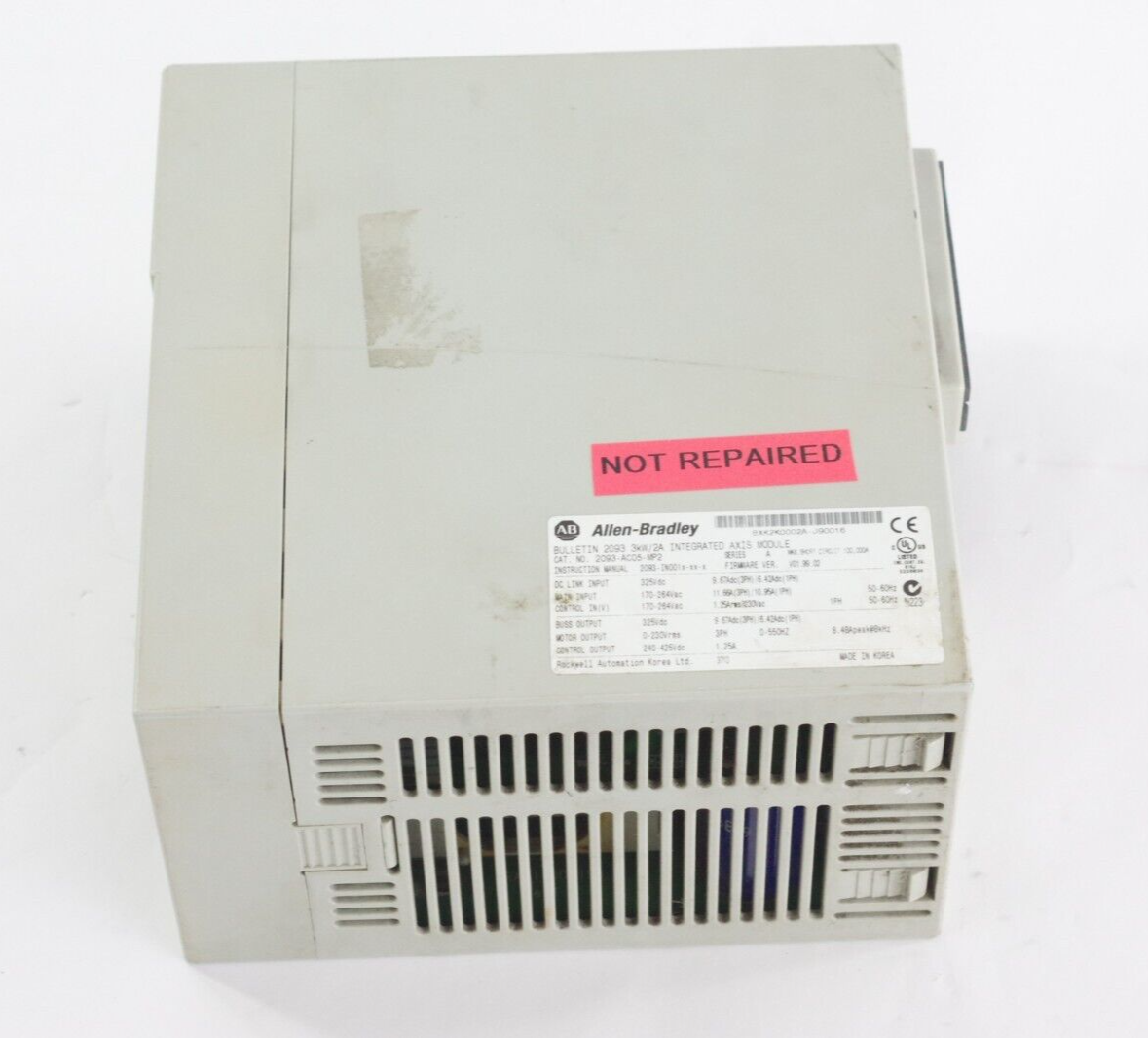 Allen Bradley 2093-AC05-MP2 Kinetix 2000 Integrated Axis Module - For Parts