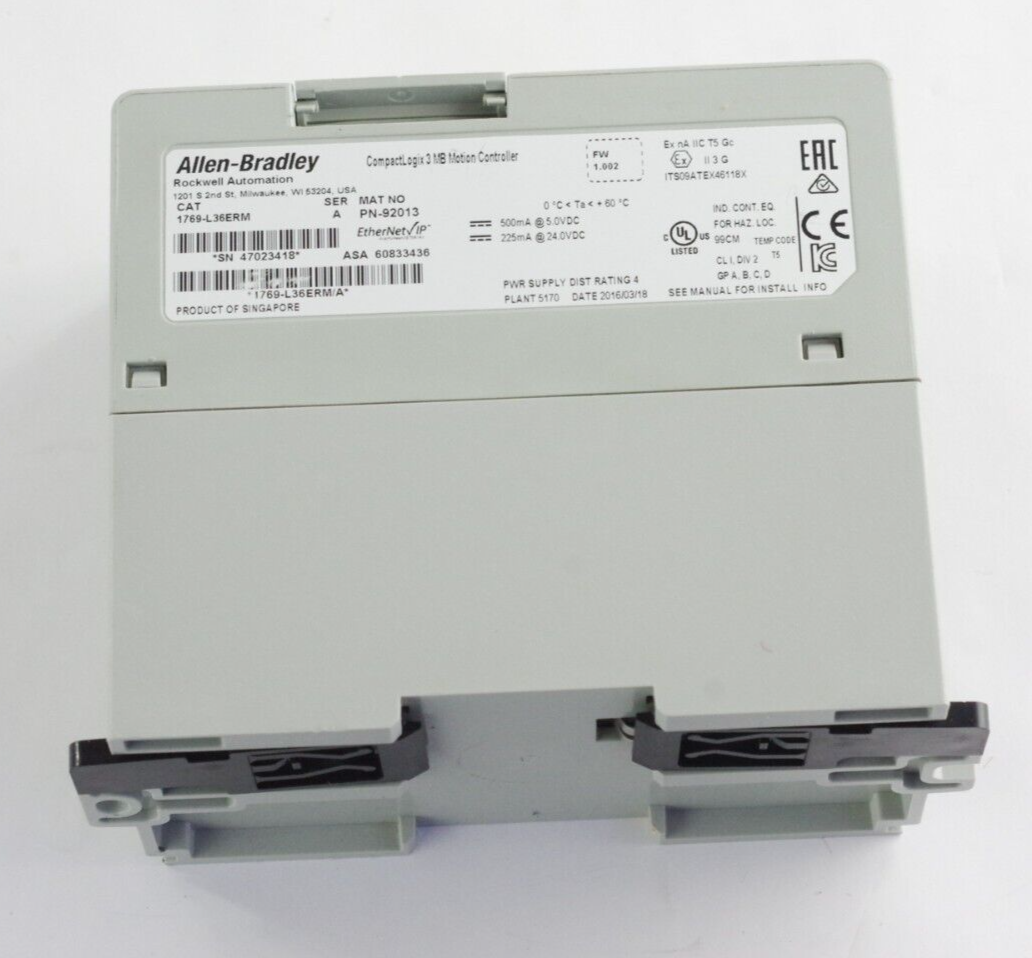Allen Bradley 1769-L36ERM Ser A CompactLogix L36ERM Motion Controller