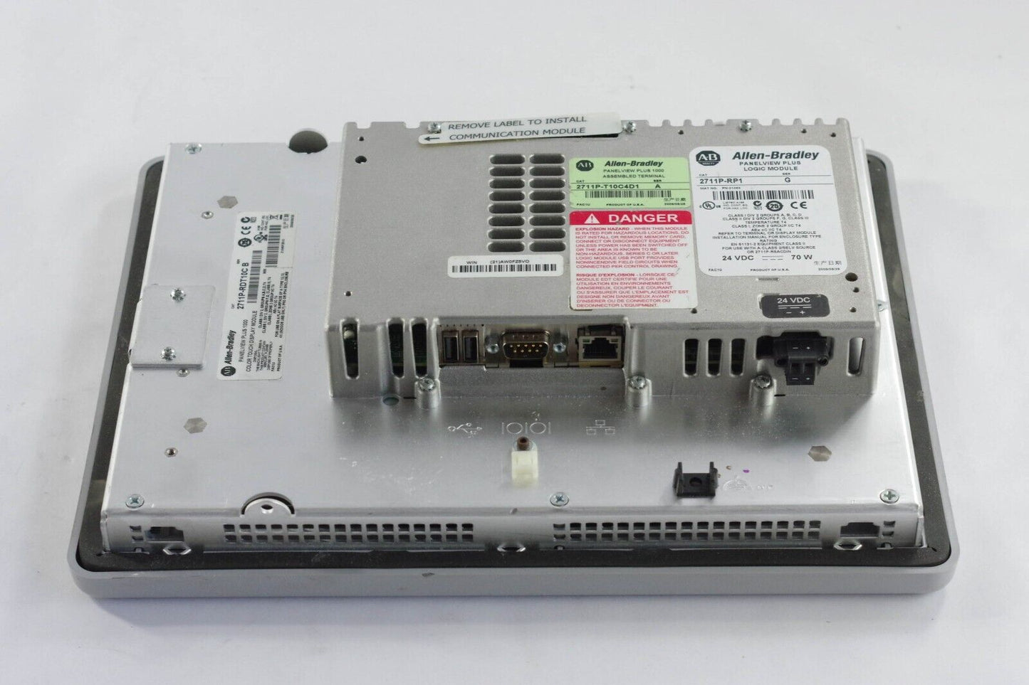 Allen Bradley 2711P-T10C4D1 Panelview Plus 1000 RDT10C /B + RP1