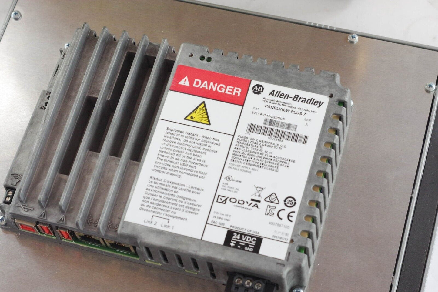2017 Allen Bradley 2711P-T10C22D9P PanelView Plus 7 Ser A - New Open Box