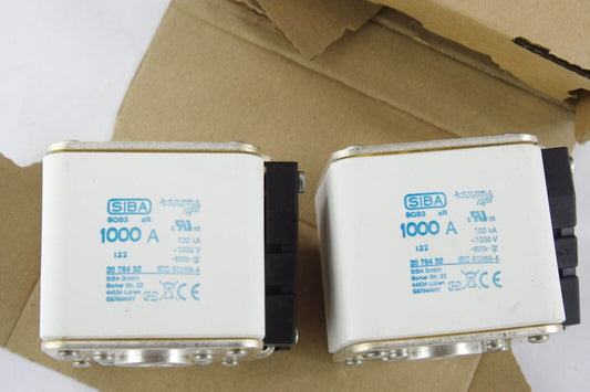 2 SIBA SQB3 URS Fuse-Link 1000A aR 1000V 2078432.1000 / 20 784 32 100 kA 1/2 UNC